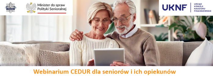 Webinarium dla seniorów i ich opiekunów -„Bezpieczny senior – jak nie dać się oszukać w Internecie”